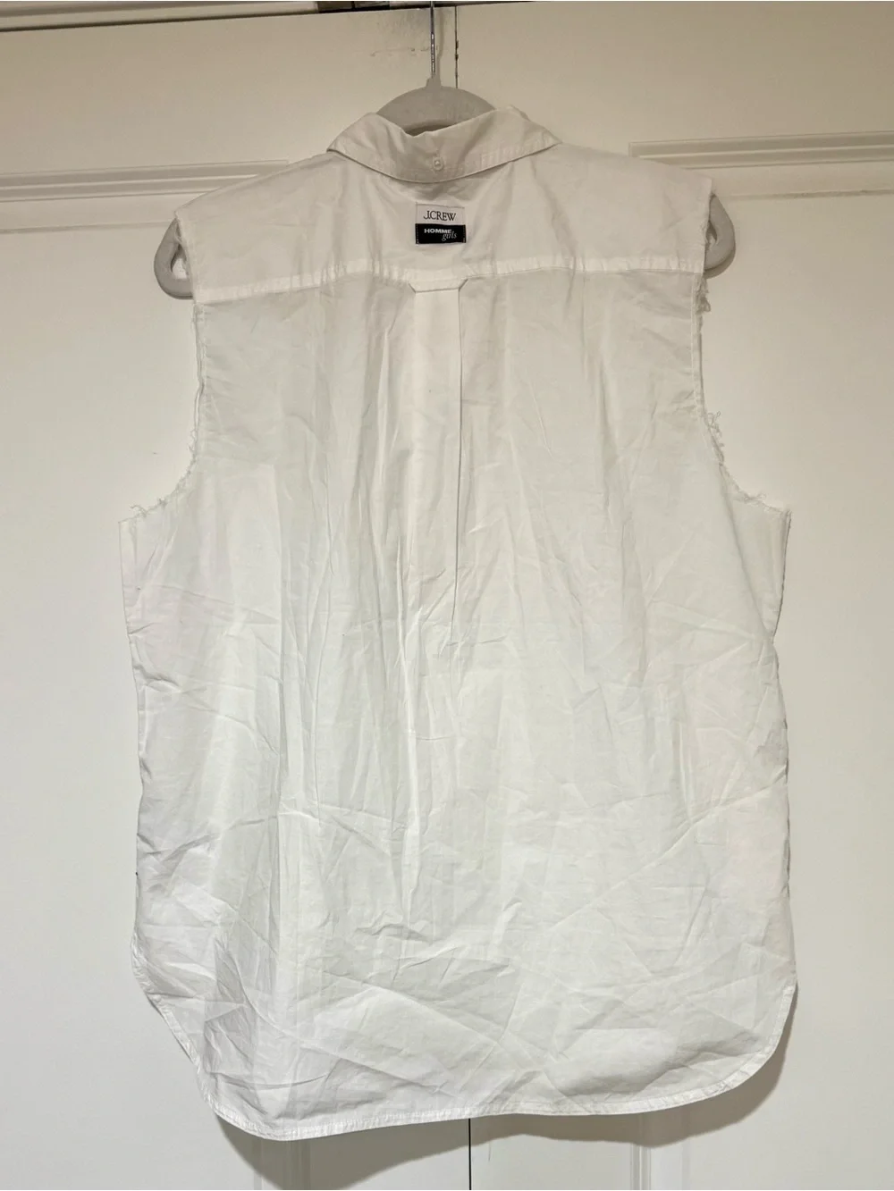 Limited-Edition Hommegirls for J Crew White Reworked  Button-Down Shirt NWOT